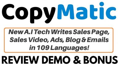 CopyMatic Review Demo Bonus - Software Writes Unlimited Unique Copies in 109 Languages
