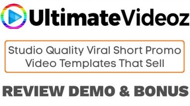 Ultimate Videoz Review Demo Bonus - Studio Quality Short Promo Video Templates That Sell