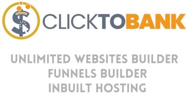 Click To Bank Review Bonus - Unlimited Websites Builder + Funnels Builder + Inbuilt Hosting