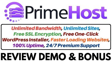 PrimeHost Review Demo Bonus - Unlimited Web Hosting for a Low One-Time Cost