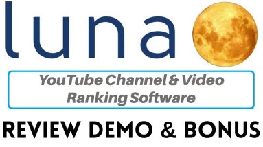 LUNA Review Demo Bonus - YouTube Channel & Video Ranking Software