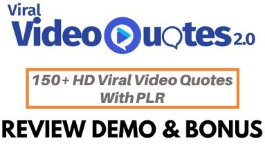 Viral Video Quotes 2.0 With PLR Review Demo Bonus - 150+ HD Viral Video Quotes With PLR