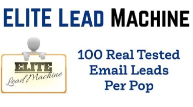 Elite Lead Machine Review Demo Bonus - 100 Real Tested Email Leads Per Pop