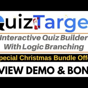 QuizTarget Special Christmas Bundle Offer Review Demo Bonus - Interactive Quiz Builder Software
