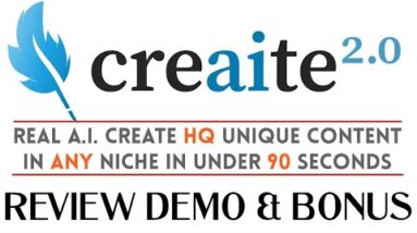 Creaite 2.0 Review Full Demo Bonus - Real AI Create HQ Unique Content In ANY Niche