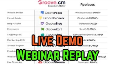Groove CRM Review, Webinar Replay and Demo - Get Groove CRM Free Lifetime Account
