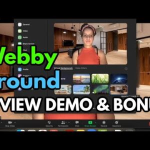 WebbyGround Review Demo Bonus - Brand New 3000+ DFY Virtual Event Backgrounds