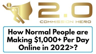Commission Hero 2.0 Review Bonus - How Normal People are Making $1,000+ Per Day Online in 2022