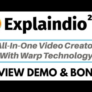Explaindio 2022 Review Demo Bonus - All In One Video Creator With Warp Technology
