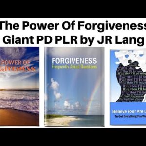 The Power Of Forgiveness Giant PD PLR by JR Lang Review Bonus - New HQ Personal Development PLR