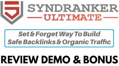 SyndRanker Ultimate Review Demo Bonus - Fully Automated Social Syndication Software
