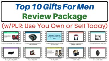 Top 10 Gifts For Men Review Package with PLR - High Quality DFY Top 10 Gifts For Men Review Package