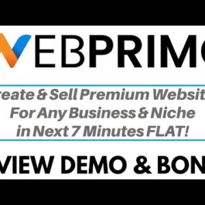 WebPrimo Review Demo Bonus - Hybrid WordPress Local Website & Ecom Store Builder