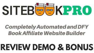 SiteBookPro Review Demo Bonus - Automated Book Affiliate Website Builder