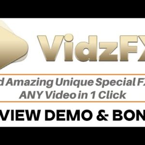 VidzFX Review Demo Bonus - One of the RAREST Video FX Creators