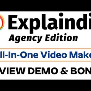 Explaindio Agency Review Demo Bonus - All In One Video Maker