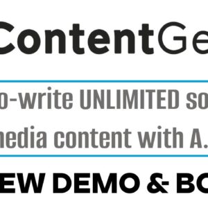 ContentGenie Review Demo Bonus - Auto-write UNLIMITED social media content with A.I.