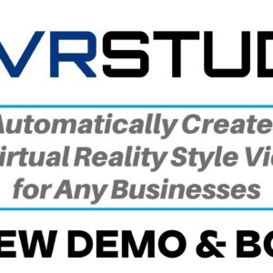 VRStudio Review Demo Bonus - A.I. Fusion Based Automated VR 360 Video Maker