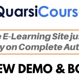 Quarsi CoursePro Review Demo Bonus - Entire E-Learning Site just like Udemy on Complete Autopilot