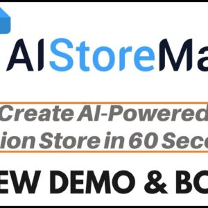 AI Store Maker Review Demo Bonus - Create AI Powered Fashion Store in 60 Seconds