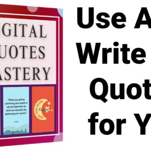 Digital Quotes Mastery Review Demo Bonus - Use AI to Write the Quotes for You
