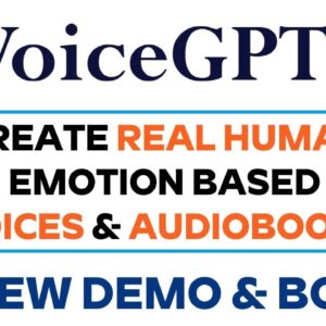 VoiceGPT AI Review Demo Bonus - ChatGPT Powered Real Human Voices & AudioBooks Generator
