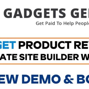 GadgetsGenius Review Demo Bonus - Gadget Product Review Affiliate Site Builder With AI
