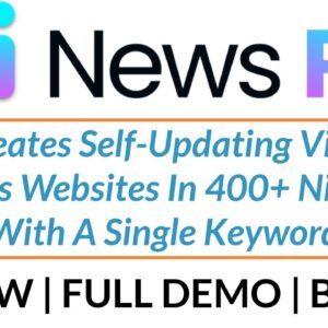 AI News Pro Review Full Demo Bonus - Creates Self-Updating Viral News Websites