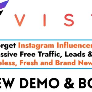 Vista Review Demo Bonus - Instagram Influencer AI App